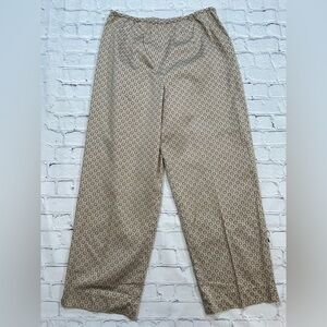 PENDLETON CROPPED BROWN AND BLACK PRINT PANTS - Size 12